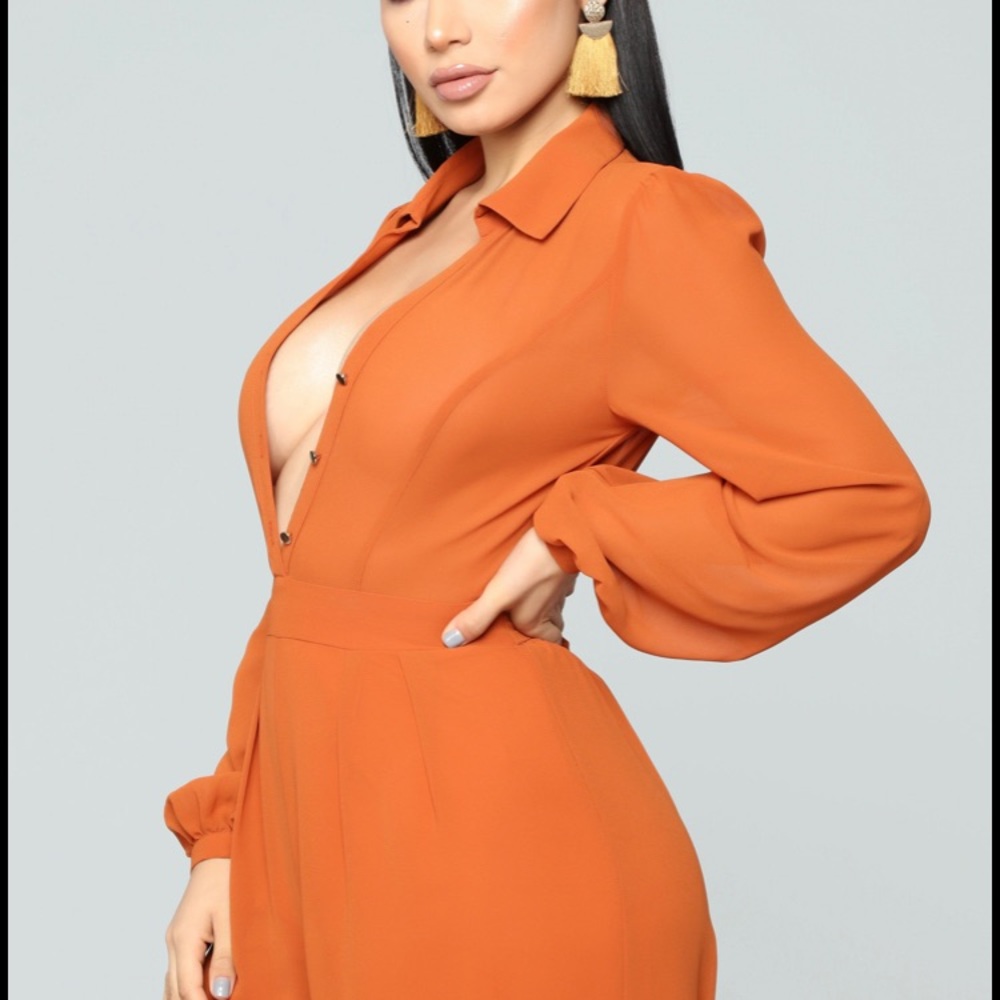 Cognac Jumpsuit - Picture 2 of 3
